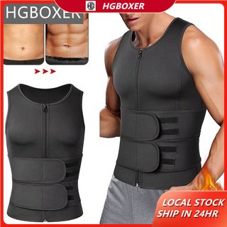 Men Waist Trainer Sauna Vest Fitness Corset Abdomen Slimming Body