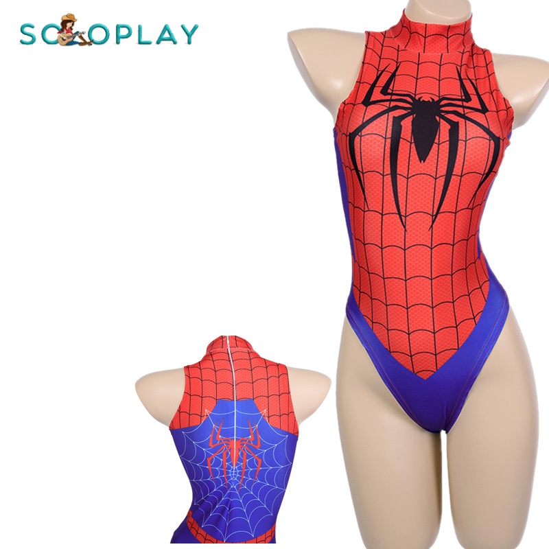 Soloplay Bikini Sexy Cos Swimsuit Spider Man Dva Race Game Suit Tights