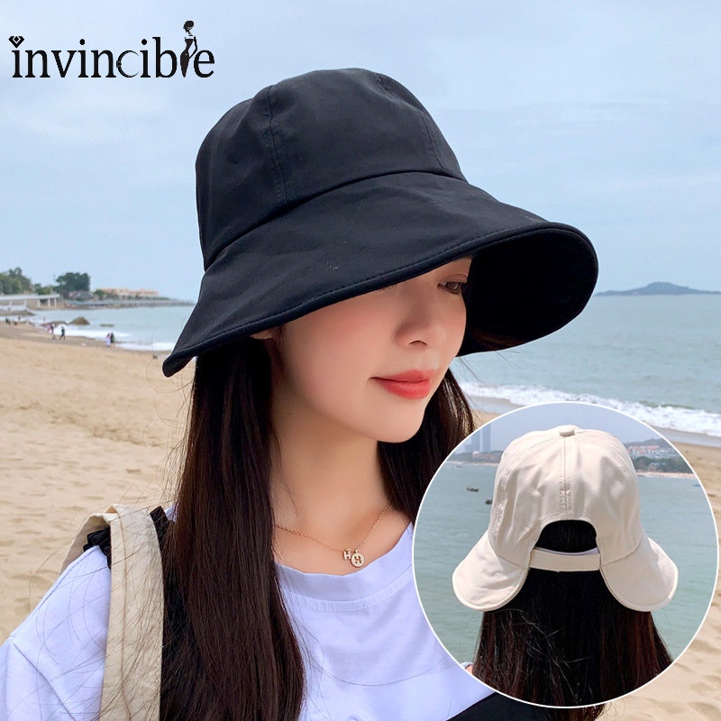 Fashion Round Dome Bucket Hat Summer Spring Sun Protection Wide Brim