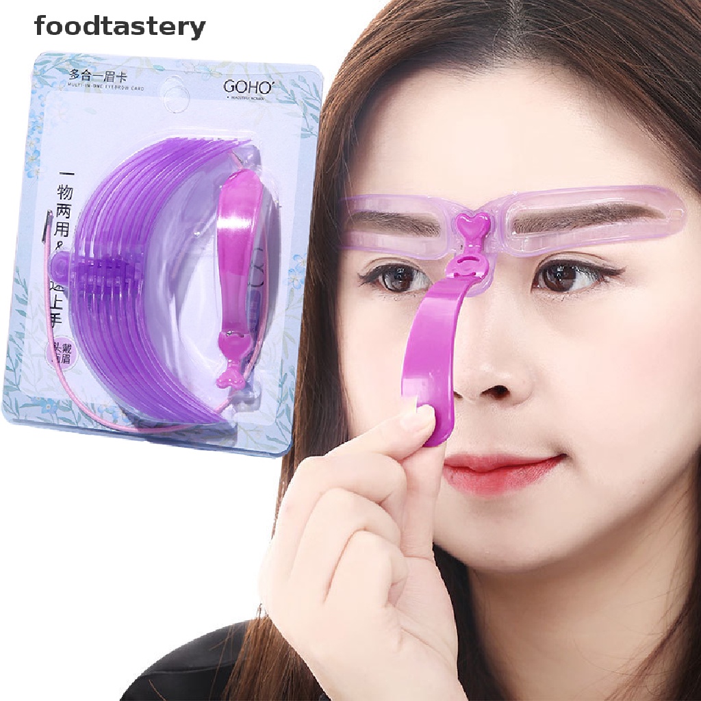 FTY 8 Styles Eyebrow Shaping Stencils Grooming Shaper Reusable Template