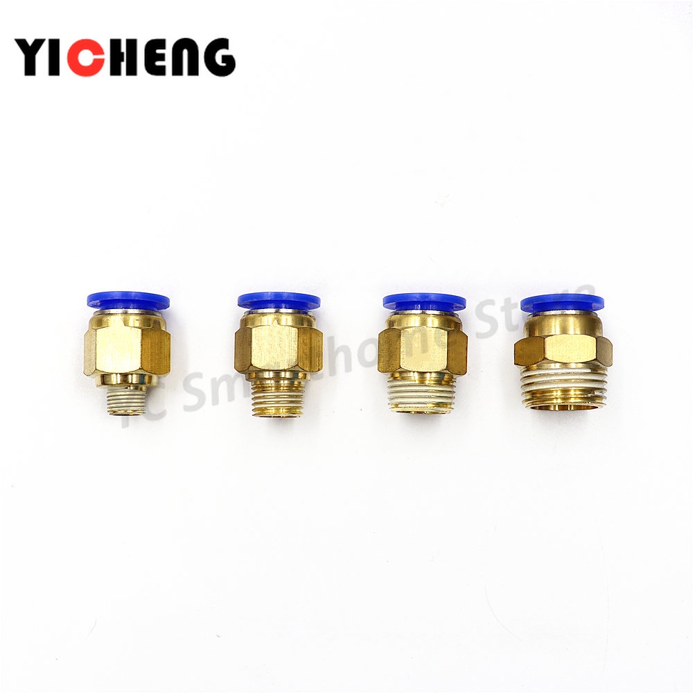 Pcs High Quality Pt Male Thread Straight Pneumatic Connector