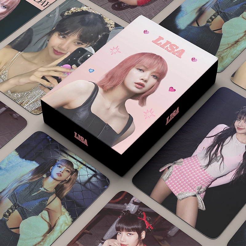 Pcs Box Blackpink Lisa Photocards Lomo Card Postcard Collection Card