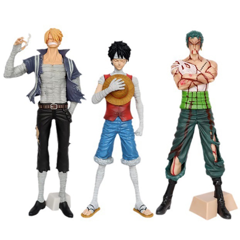 Anime One Piece Figure 3d2y Luffy Zoro Sanji Figures Bathed In Blood