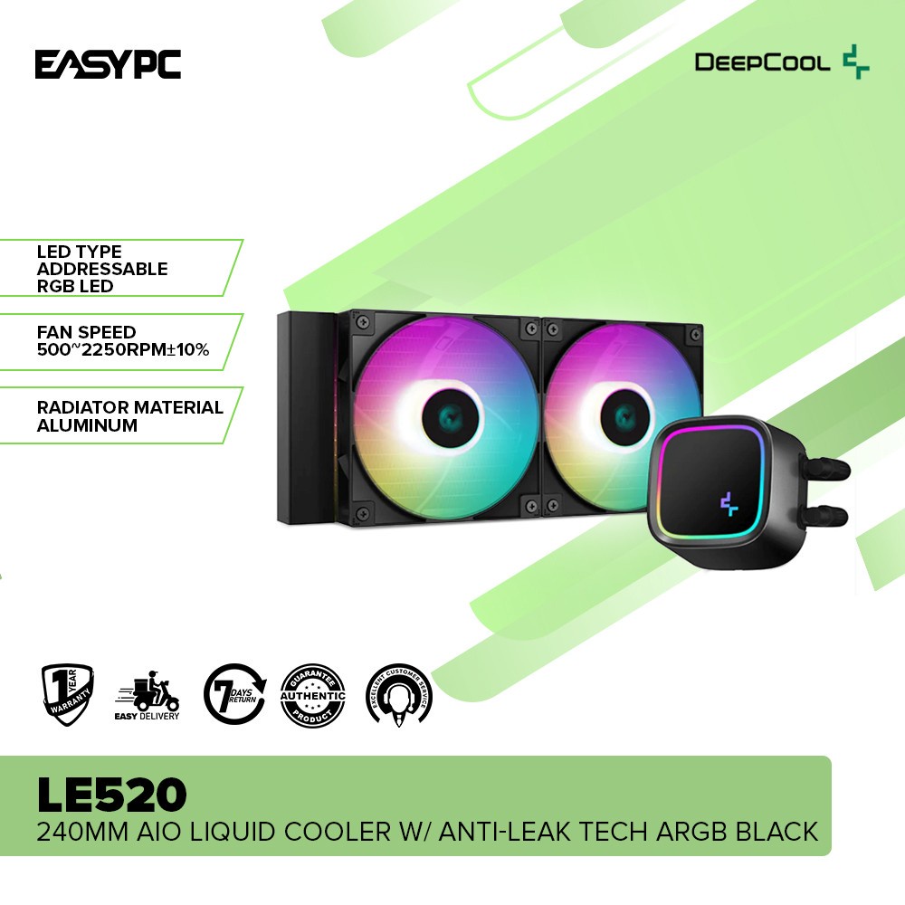 Easypc Deepcool Le And Le Aio Cpu Liquid Cooler Hydro Bearing