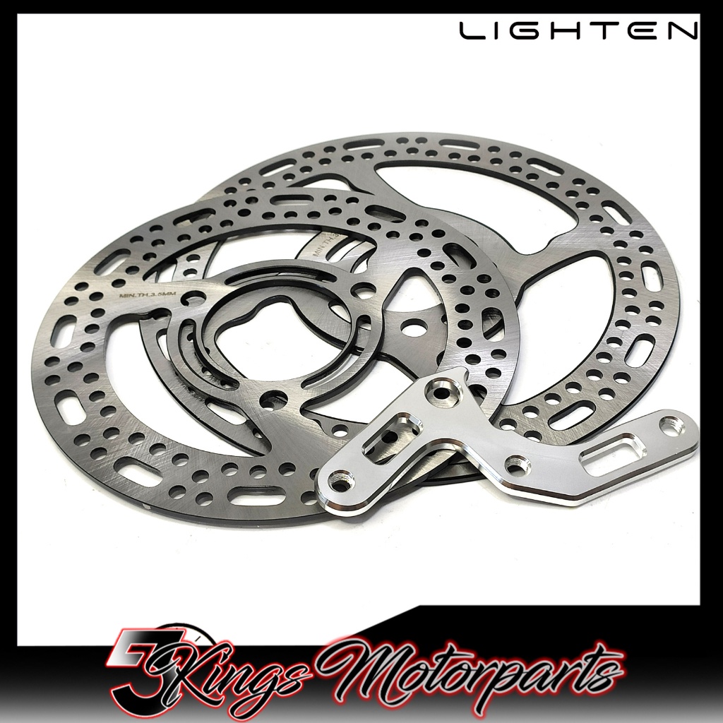 Set Lighten Stainless Disc Plate Raider R Fi Complete Set Rear