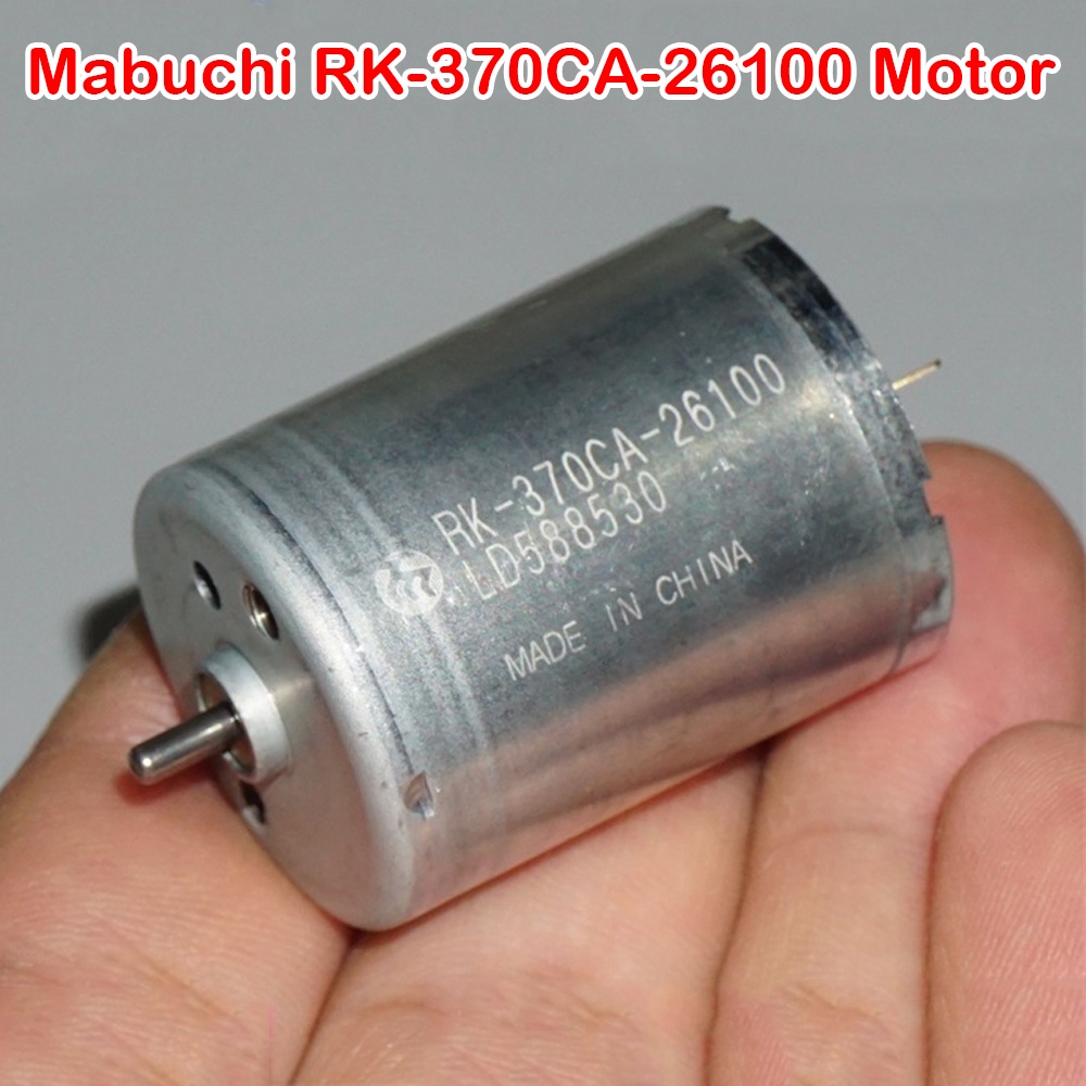 Mabuchi DC 3V 5V 6V Mini 370 Motor 10600RPM Low Noise Carbon Brush RK