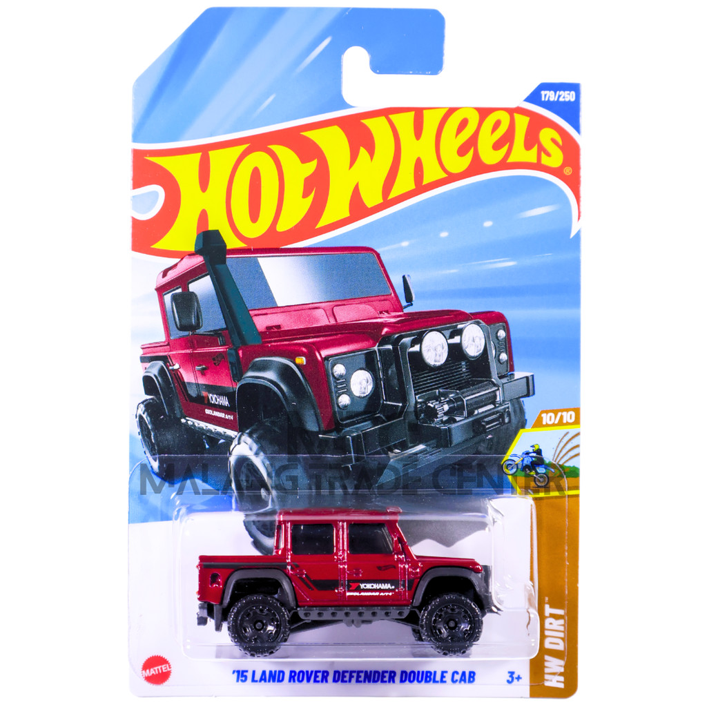 MERAH Hot Wheels 15 Land Rover Defender Double Cab Red Lot J 2025