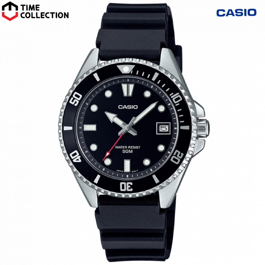 Casio Mdv A Analog Rubber Strap Watch For Men Shopee Philippines