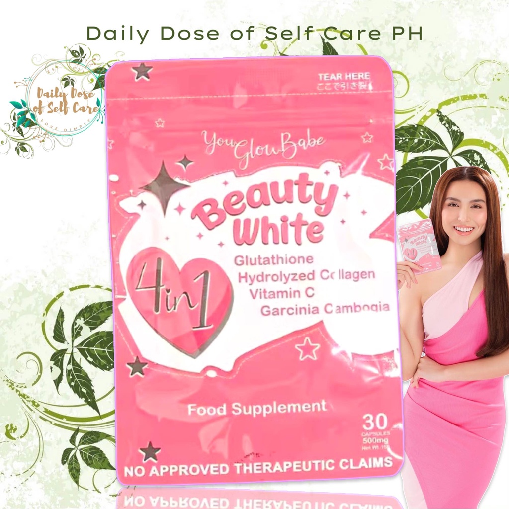 Beauty White In You Glow Babe Glutathione Capsule Whitening