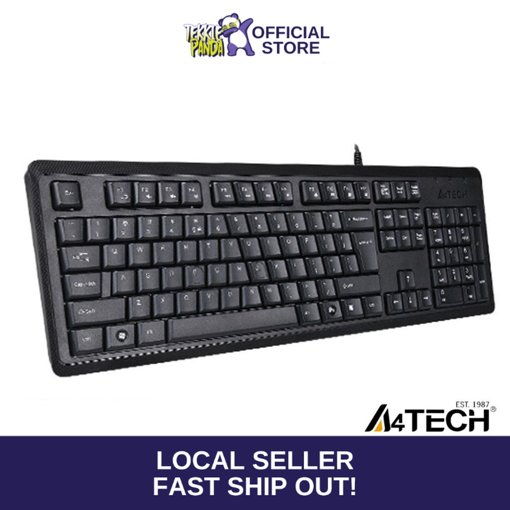 A4Tech Krs 92 Comfort Round Edge Keyboard USB Black Shopee Philippines