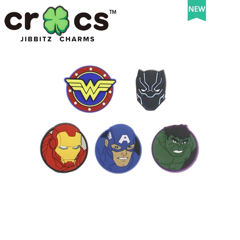 Jibbitz Crocs Shoe Buckle Hole Shoe Accessories Marvel Heroes Series