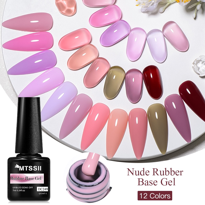 MTSSII Nude Rubber Base Gel Jelly Transparent Color Gel In Function