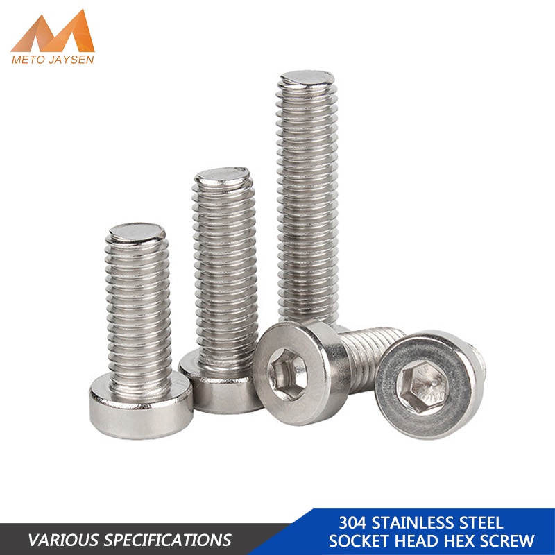 M6 M8 M10 Stainless Steel 304 Hex Hexagon Socket Thin Head Bolt Screws