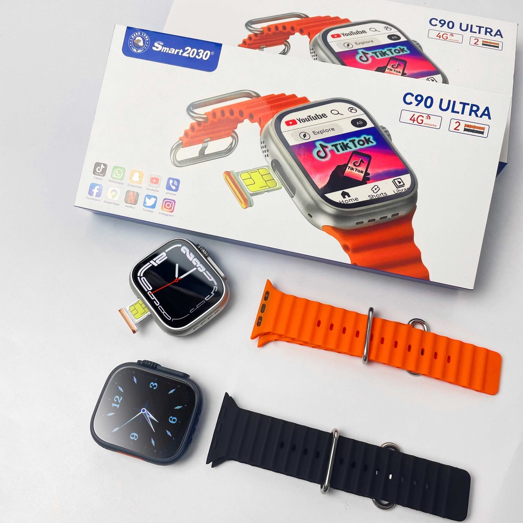 New C Ultra Smart Watch With Sim Slot And Wifi Gps Video Android