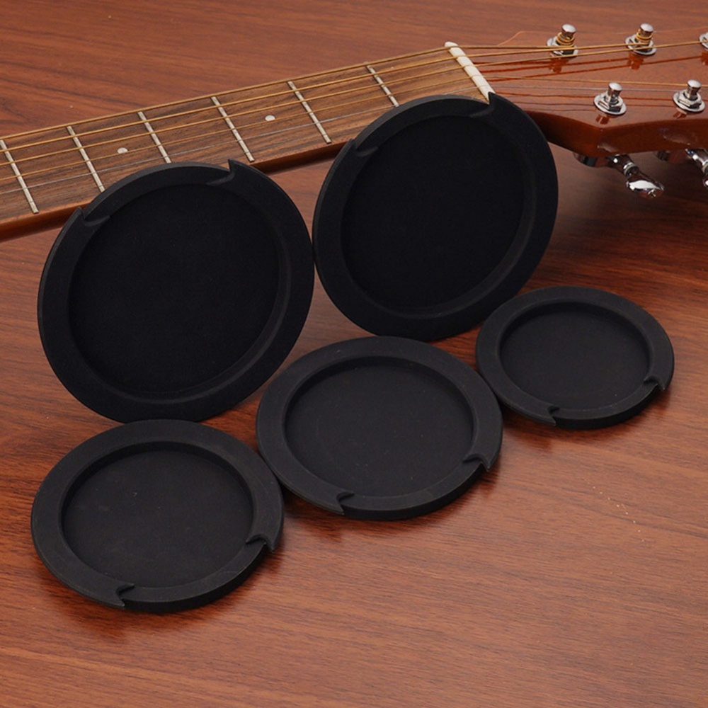 Easy To Install Silicone Acoustic Guitar Sound Hole Cover Prevent Noise