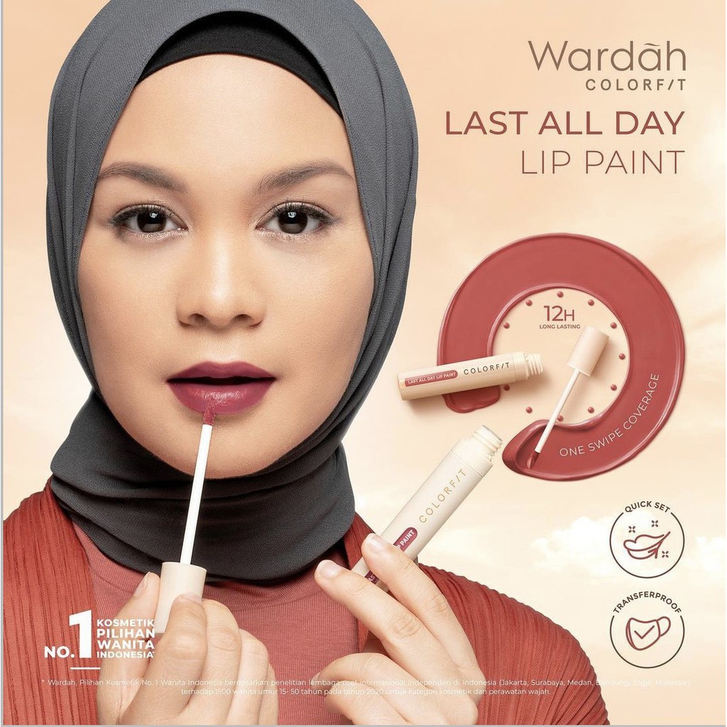 Atul S Readystock Wardah Colorfit Last All Day Lip Paint Cream Matte