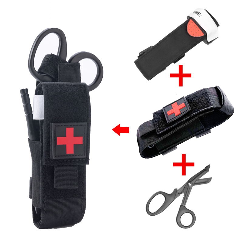 LUC Upgraded Version 1000D Tourniquet Holder Mini Trauma Kit Portable