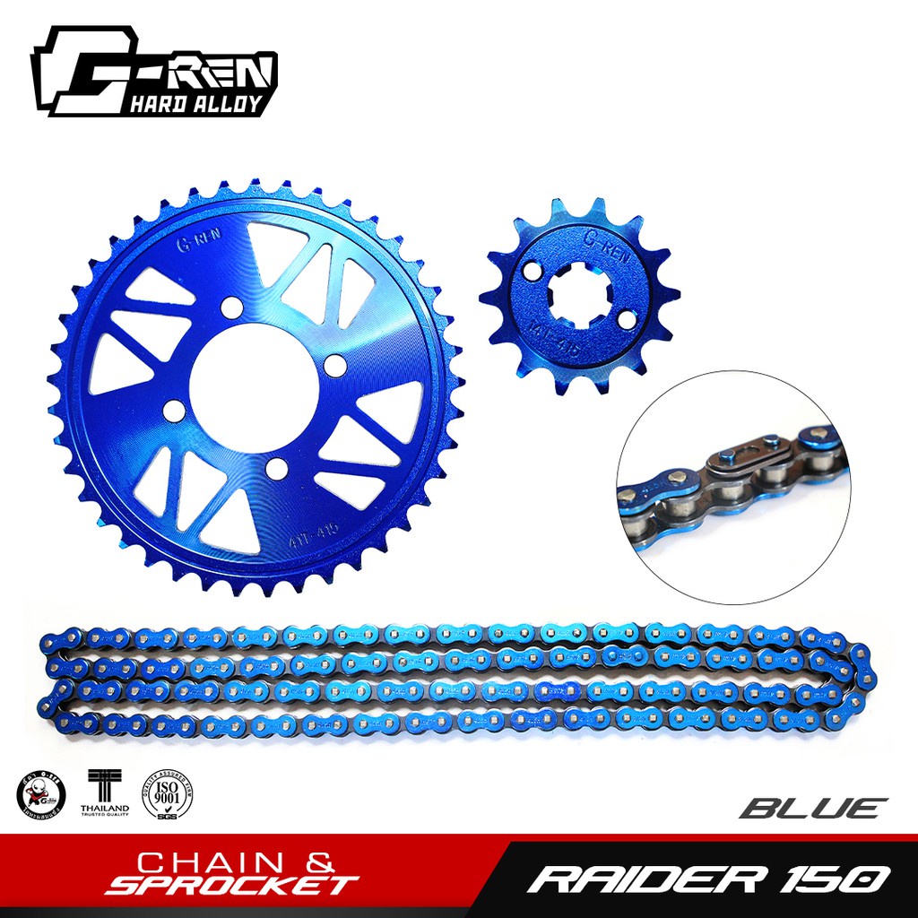 Hot Sale G Ren Thailand Chain And Sprocket For Raider Raider