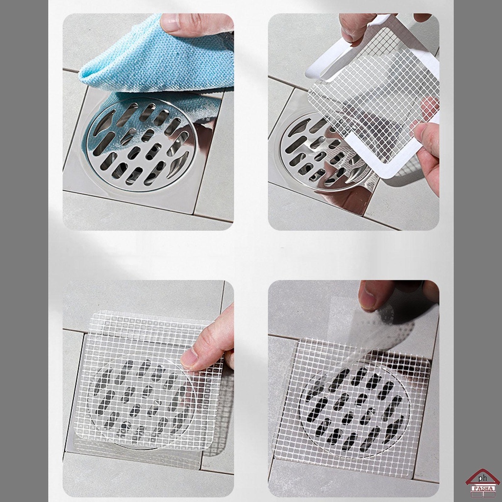 Pcs Floor Drain Sticker Hair Catcher Round Shower Floor Drain Mesh