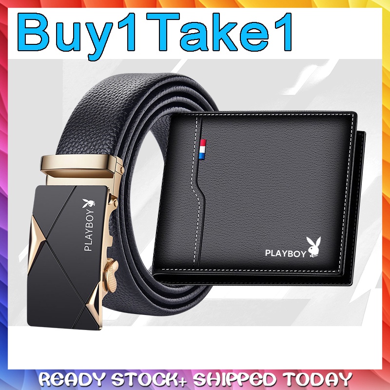 Playboy Men S Belt High End Business Men Leather Automatic Buckle