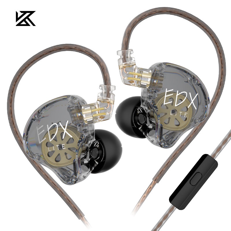 Kz Edx Lite Dynamic Earphones Hifi Bass Earbuds In Ear Monitor