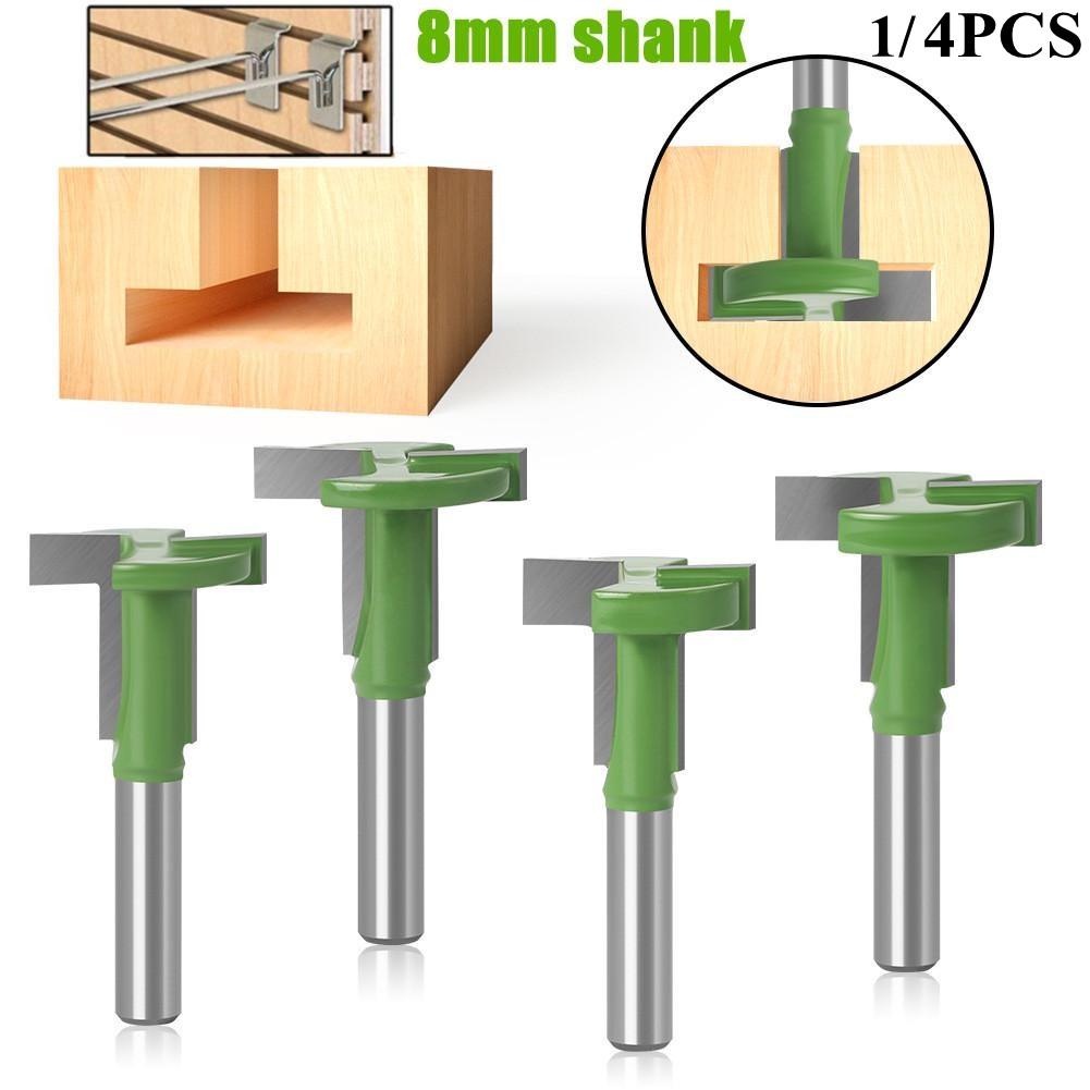 8mm Shank T Slot Router Bit Straight Edge Slotting Milling Cutter For