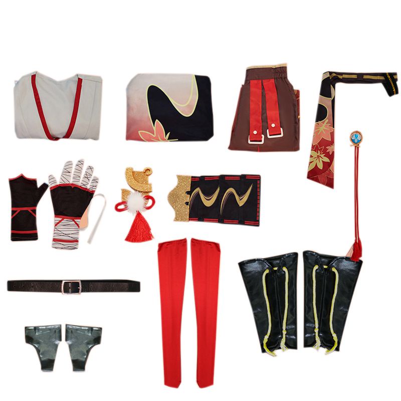 Genshin Impact Kaedehara Kazuha Cosplay Costume Suit Set Cos Halloween