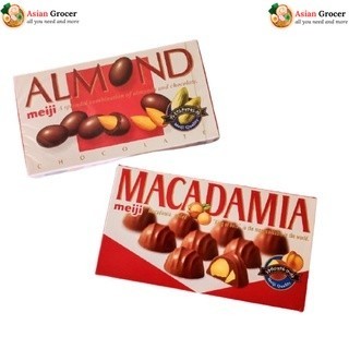 Meiji Chocolates From Japan Macadamia 63g Almond 74g Meiji Black