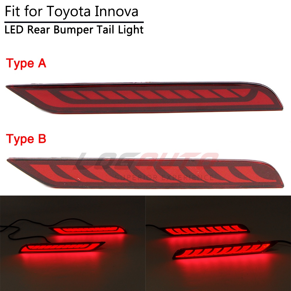 Auto Led Rear Bumper Tail Light For Toyota Innova Reflector