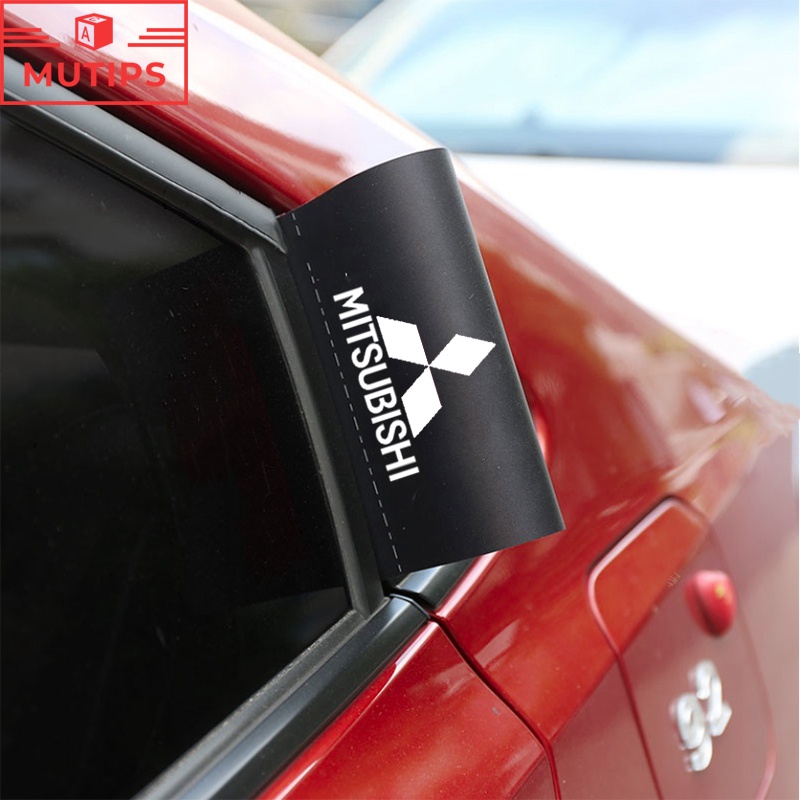 Mitsubishi Car PVC Water Proof Sticker Wash Label Trunk Door Decals