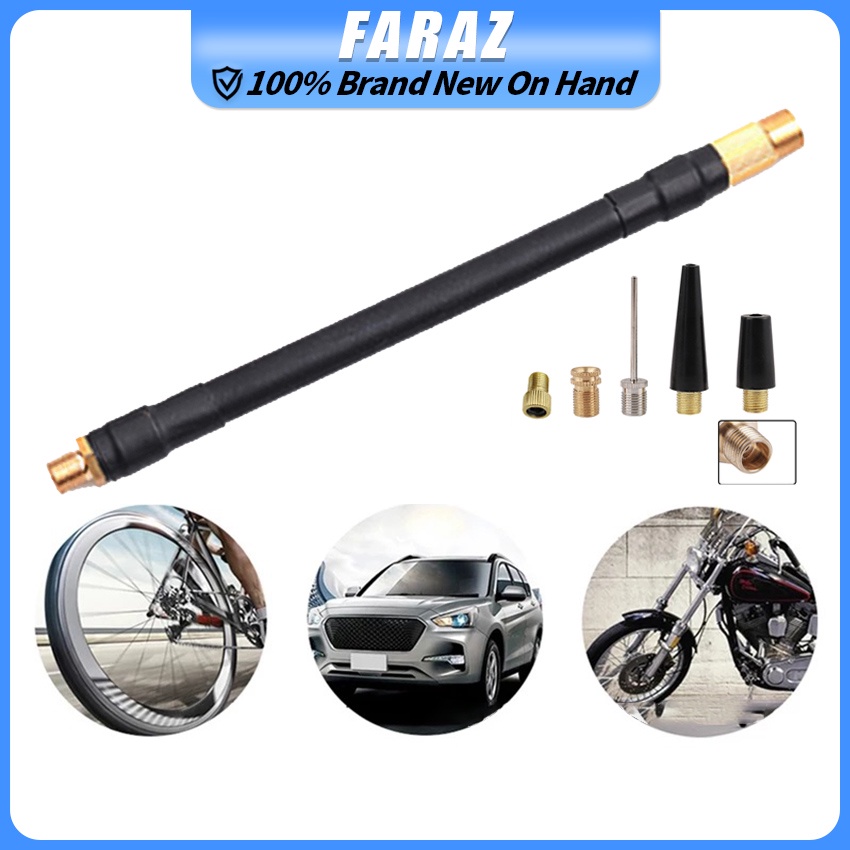 Bike Motorcycle Car Tire Air Inflator Hose Inflatable Extension Tube