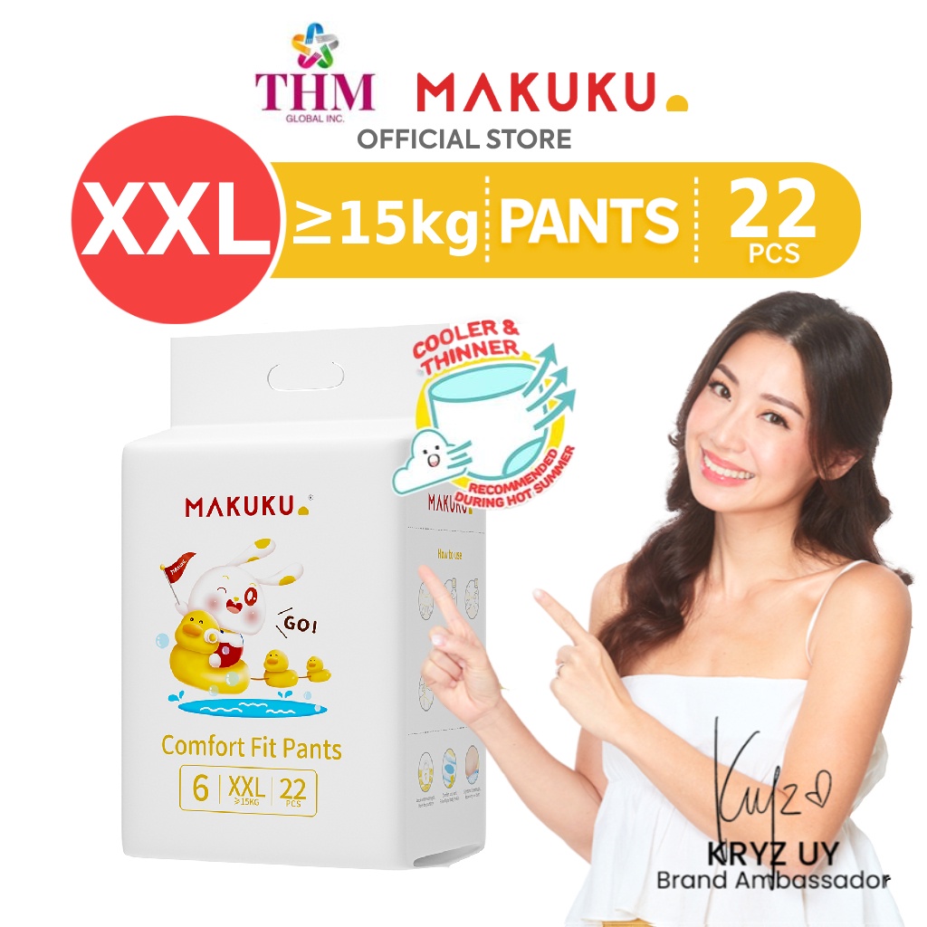 Makuku Baby Super Professional Air Diapers Comfort Fit Pants Xxl S