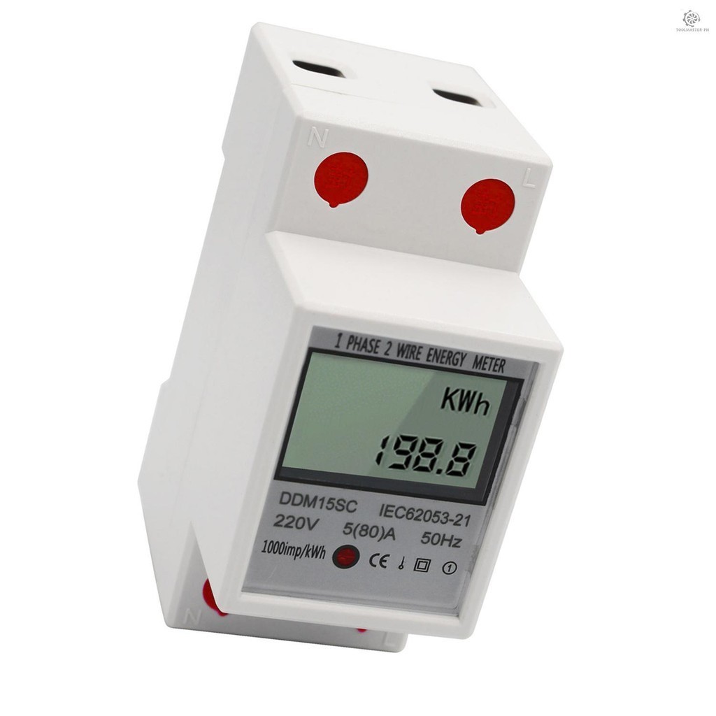 Lcd Digital Consumption Monitor Power Ddm Meter Single Energy Sc