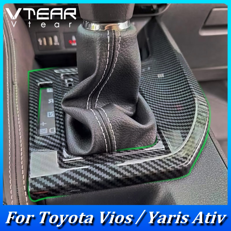 Vtear For Toyota Vios Yaris Ativ Car Gear Frame Decorative