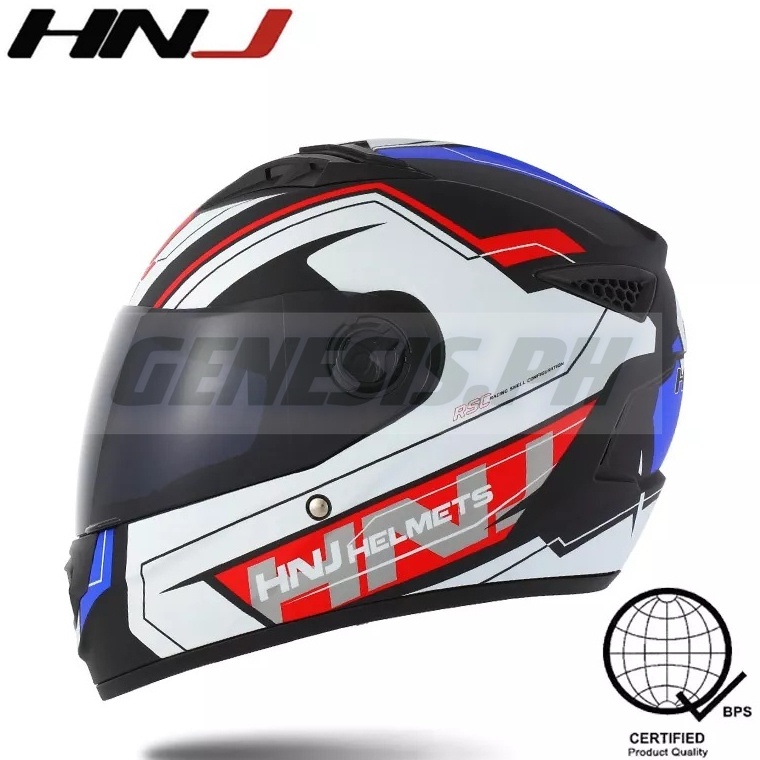 Genesis Hnj Men S Full Face Helmet For Motorcycle Single Visor