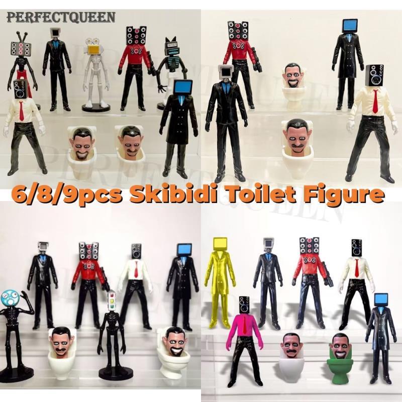 6 8 9pcs Skibidi Toilet Figure Toy Skibidi Toilet Figurine Tv Man