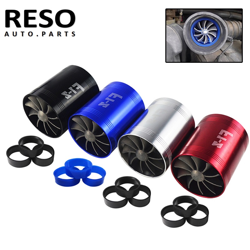 RESO Car Turbine Supercharger Kit F1 Z Double Turbine Turbo Charger Air