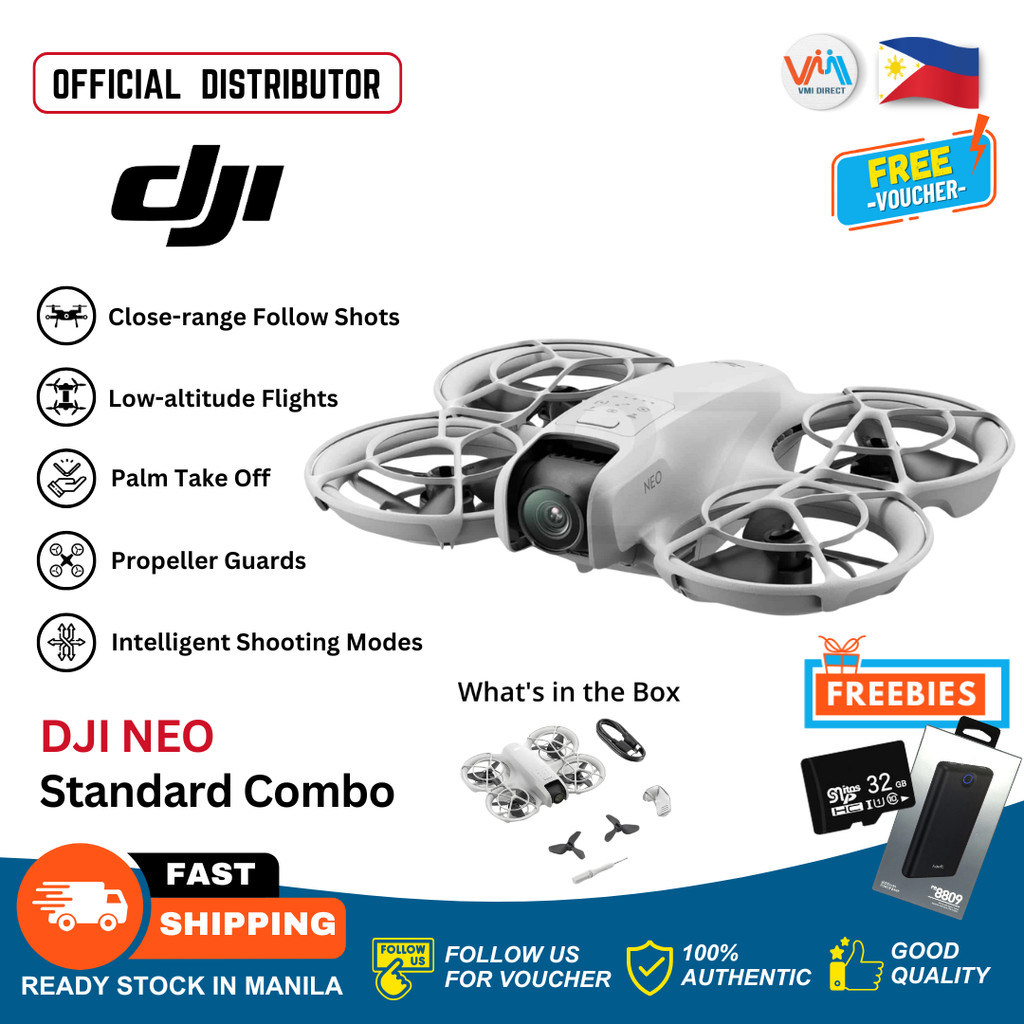 DJI Neo Camera Drone Light Weight Palm Landing Friendly Easy Control AI