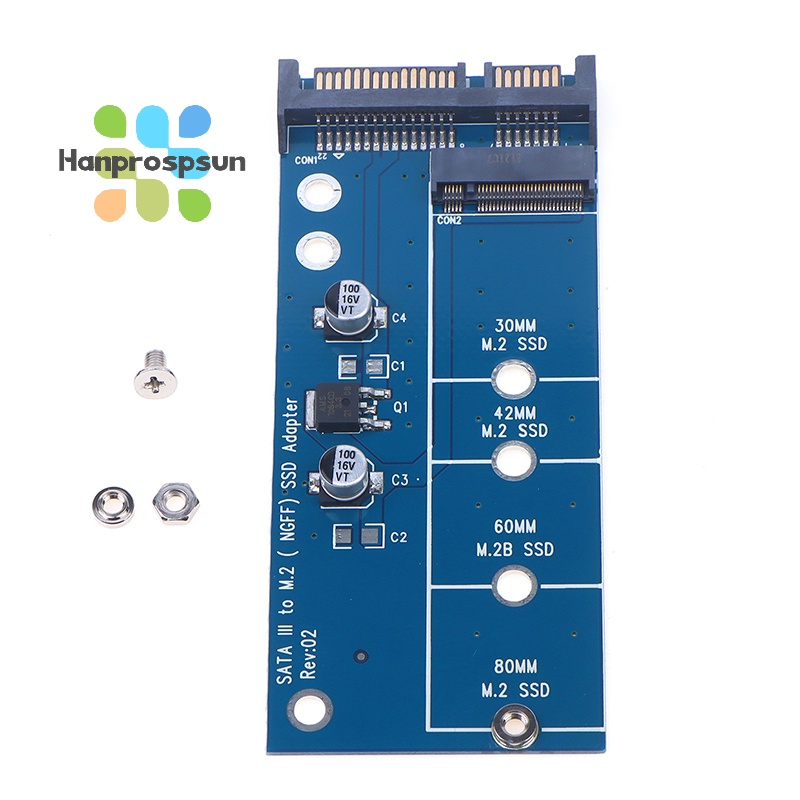 Hanprospsun Add On Card NGFF M 2 Adapter M2 SATA3 Raiser M 2 To SATA