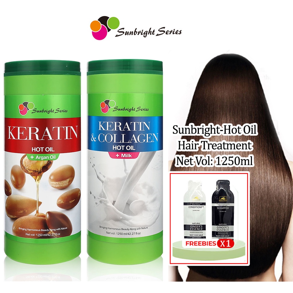 Sunbright Argan Oil Keratin Collagen Hot Hair Treatment Mask For Damage