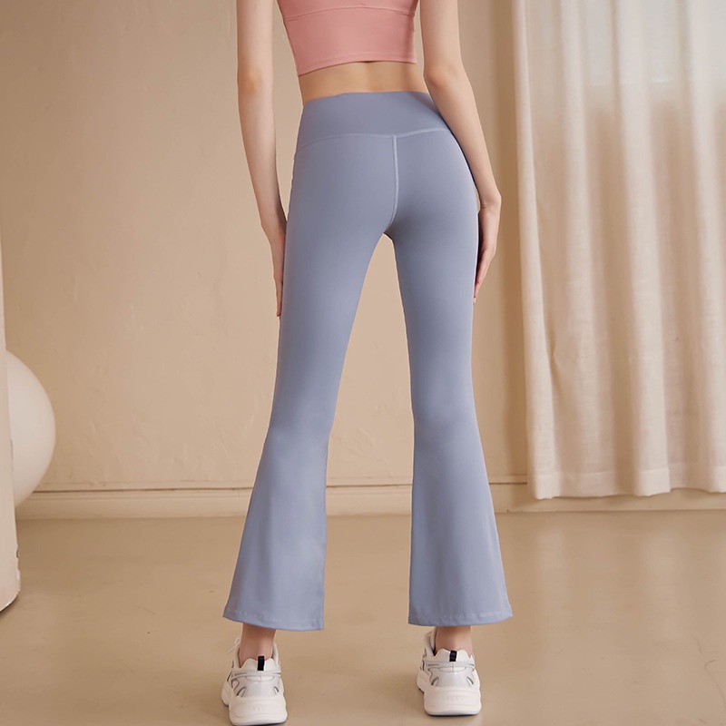 High Waist Hip Lift Yoga Pants Naked Women Sense Bell Bottom Pants