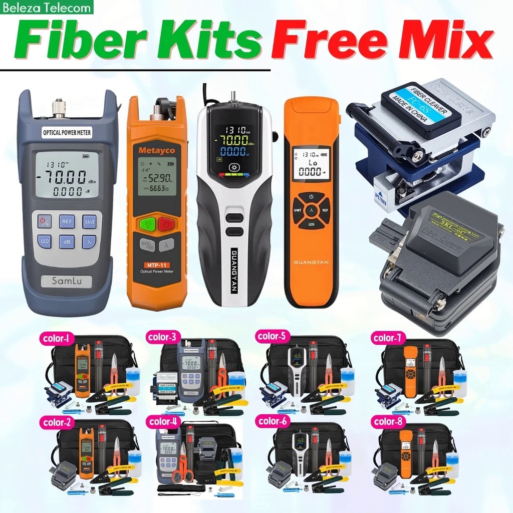 Hot Sell Fiber Optic FTTH Tool Kit Free Mix 70 6dBm OPM MTP 11