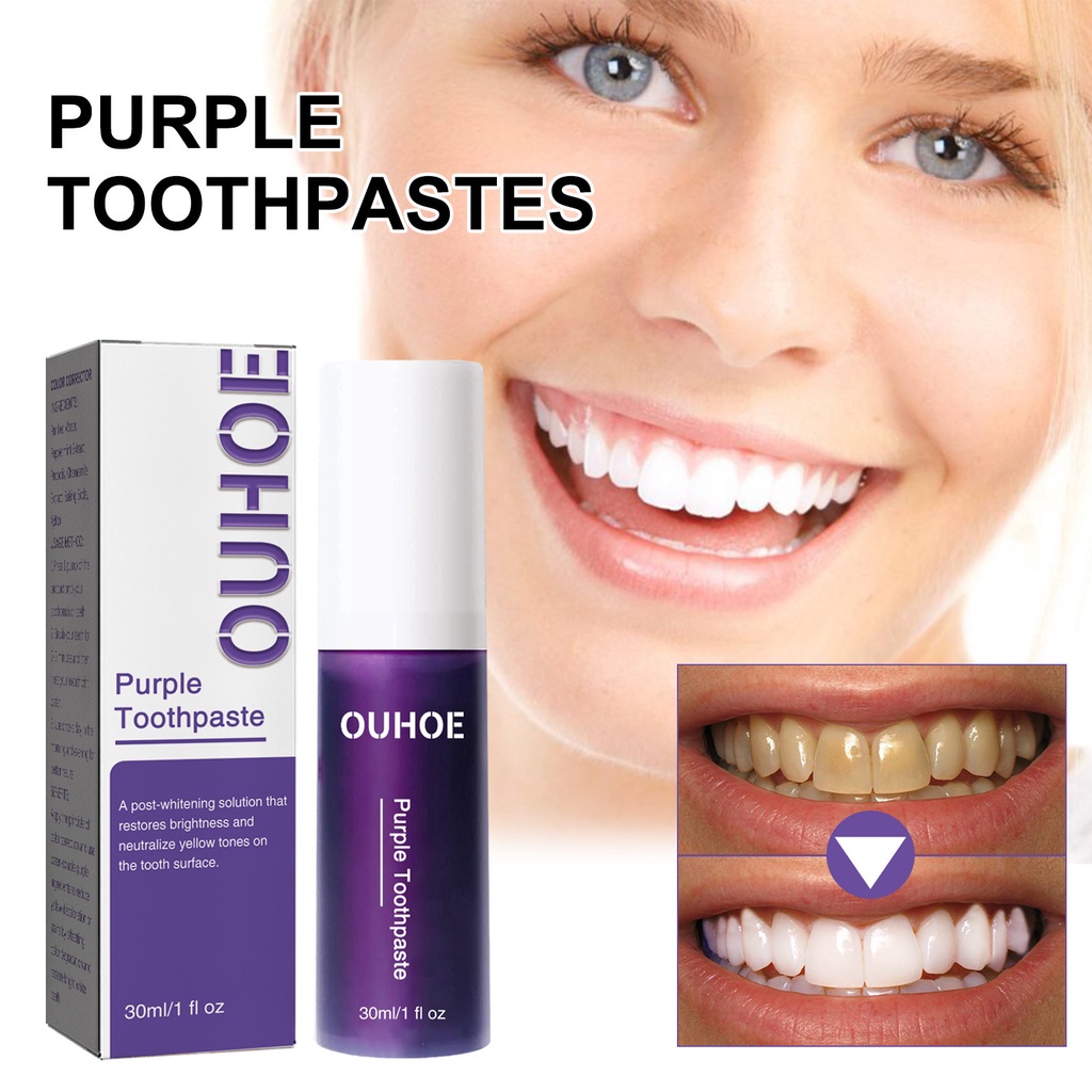 OUHOE Whitening Toothpaste V34 Color Corrector Remove Dental Stain