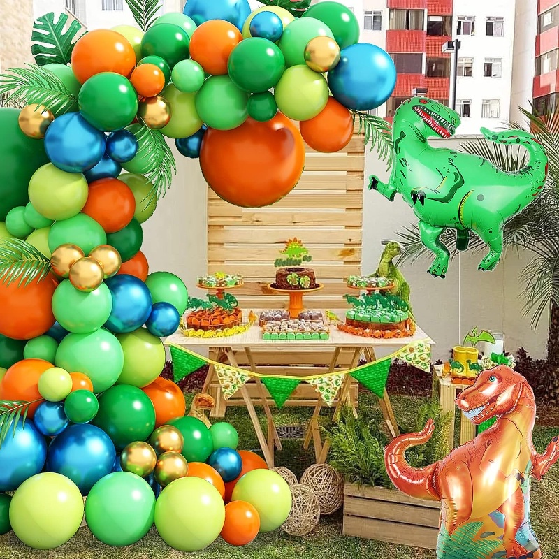 Jurassic World Dinosaur Theme Tyrannosaurus Rex Balloons Garland Arch