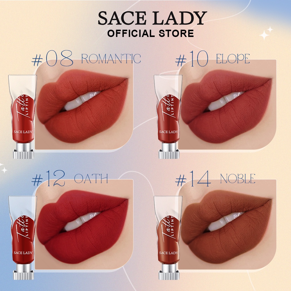 Sace Lady Nude Brown Matte Lip Tint Waterproof Lip Tattoo Kissproof