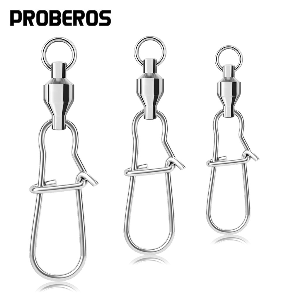 Proberos Pcs Stainless Steel Ball Bearing Fishing Swivel