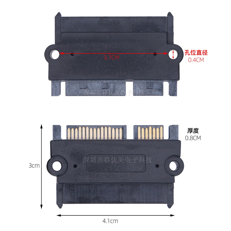 Pin Serial Port Sata Male To Female Straight Through Head Adapter