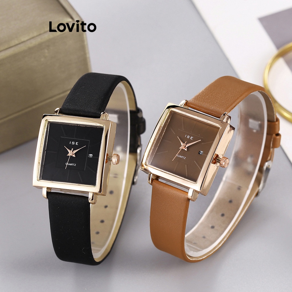 Lovito Women Casual Plain Basic Quartz Watch L72AD096 Shopee Philippines