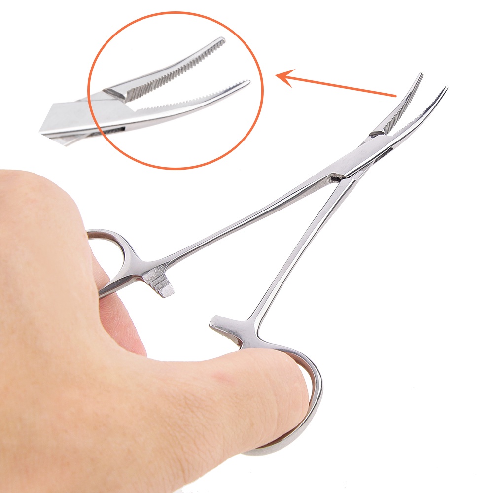 Pc Stainless Steel Hemostatic Forceps Tool Hemostat Locking Clamps