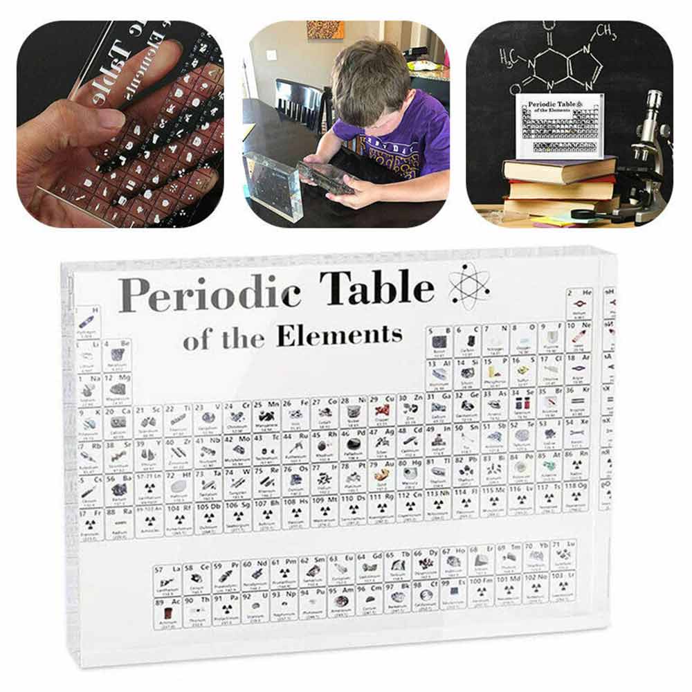 Periodic Table With Real Elements Inside Acrylic Periodic Table